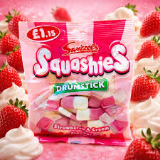 Swizzels Squashies Drumstick Strawberry & Cream