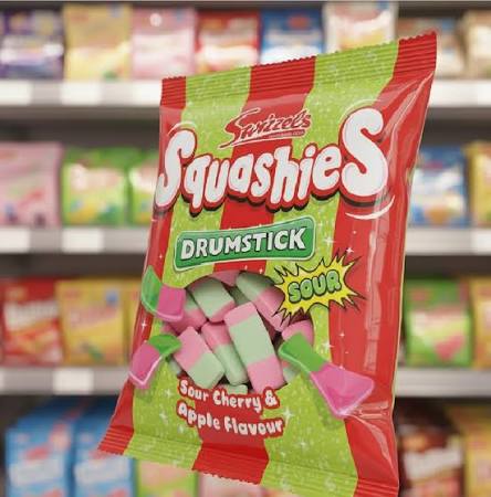 Swizzels Drumstick Squashies Sour Cherry & Apple