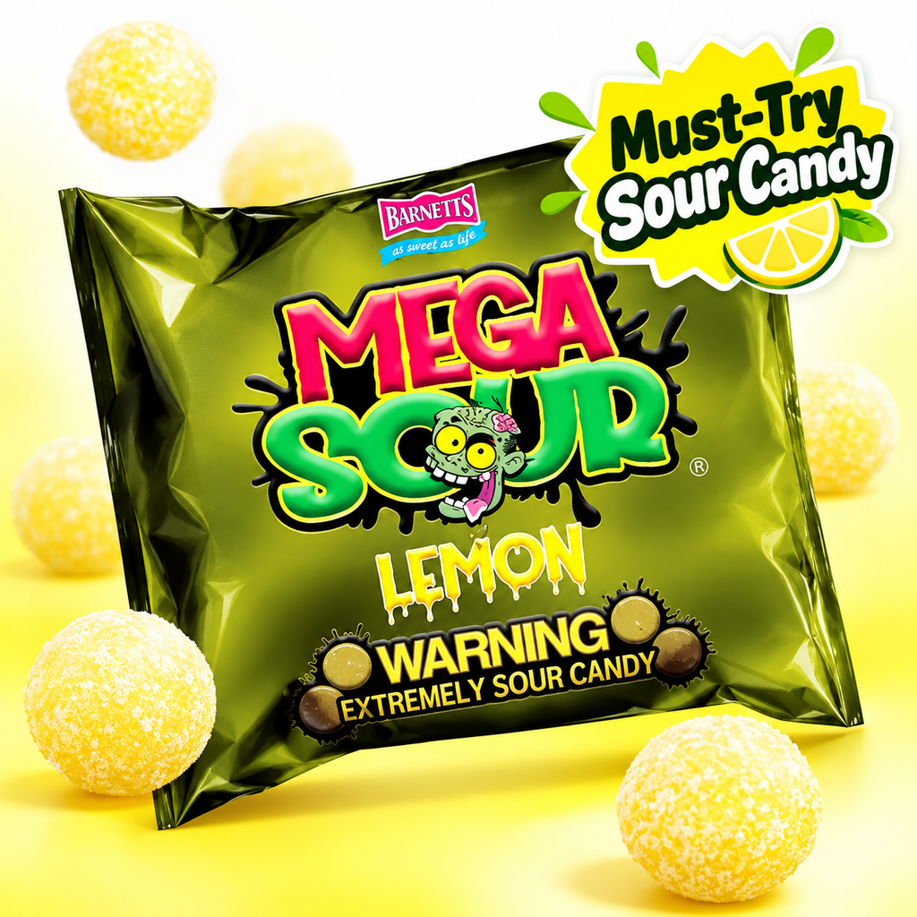 Barnetts Mega Sour Lemon