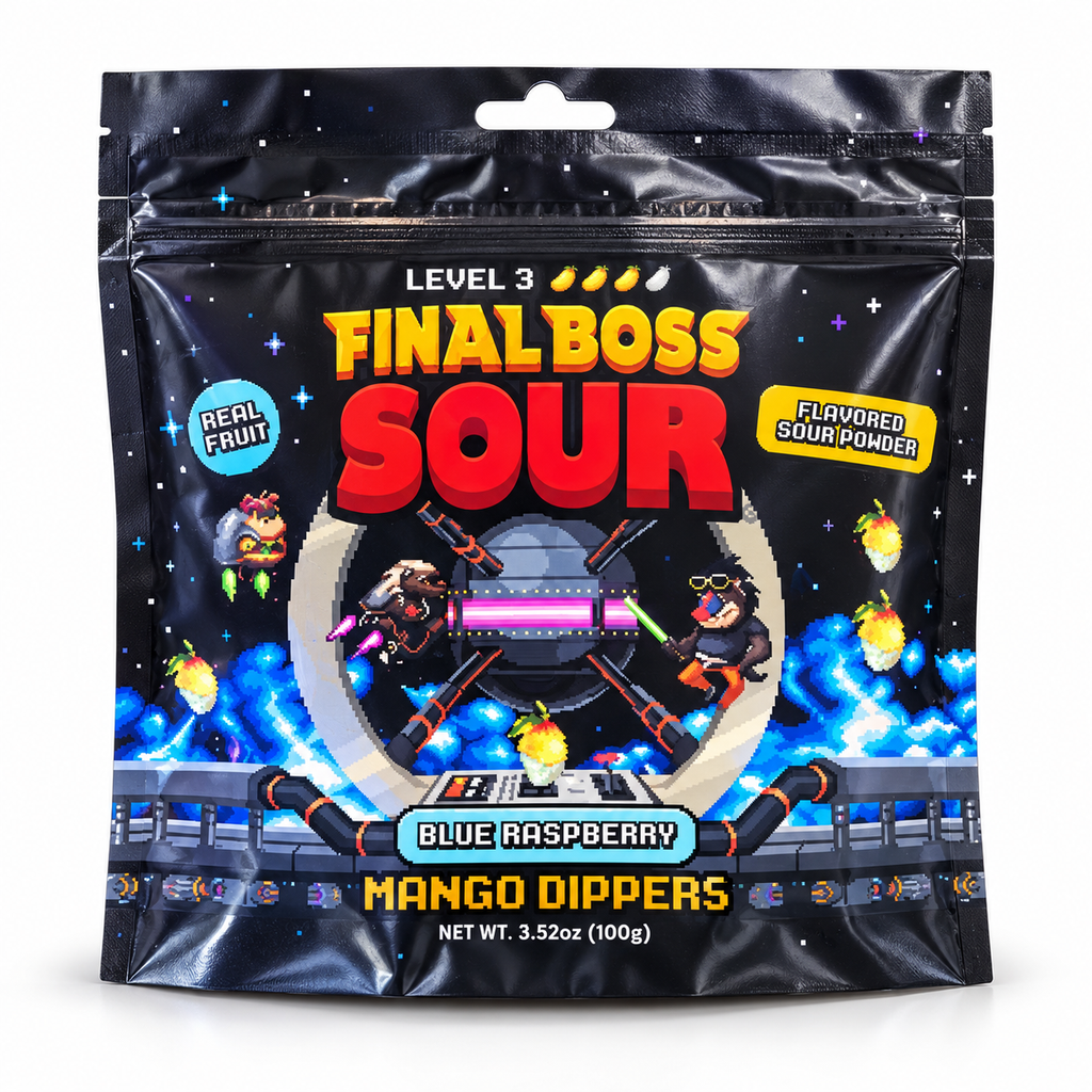 Sour Blue Raspberry Mango Dippers