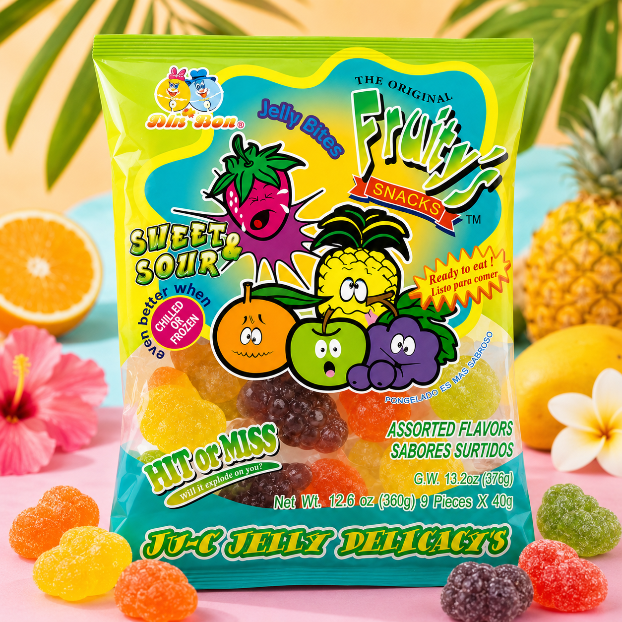 Limited Import  Fruity's Ju-C Jellies Sweet & Sour