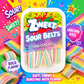 Unicorn Kiss Sour Belts | Zweet | With Tongs for Sharing