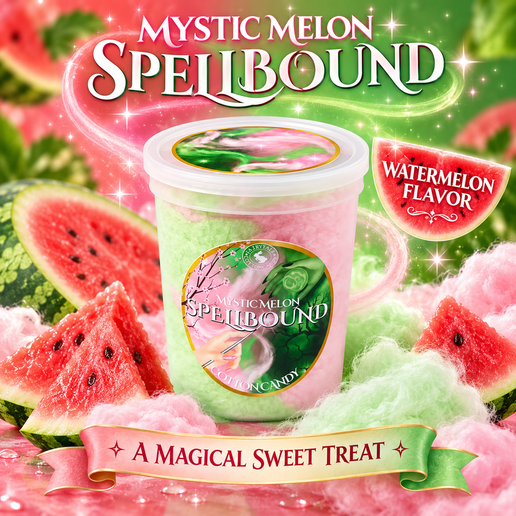 Mystic Melon Spellbound Watermelon Cotton Candy – Pink & Green Fairy Tale Treat